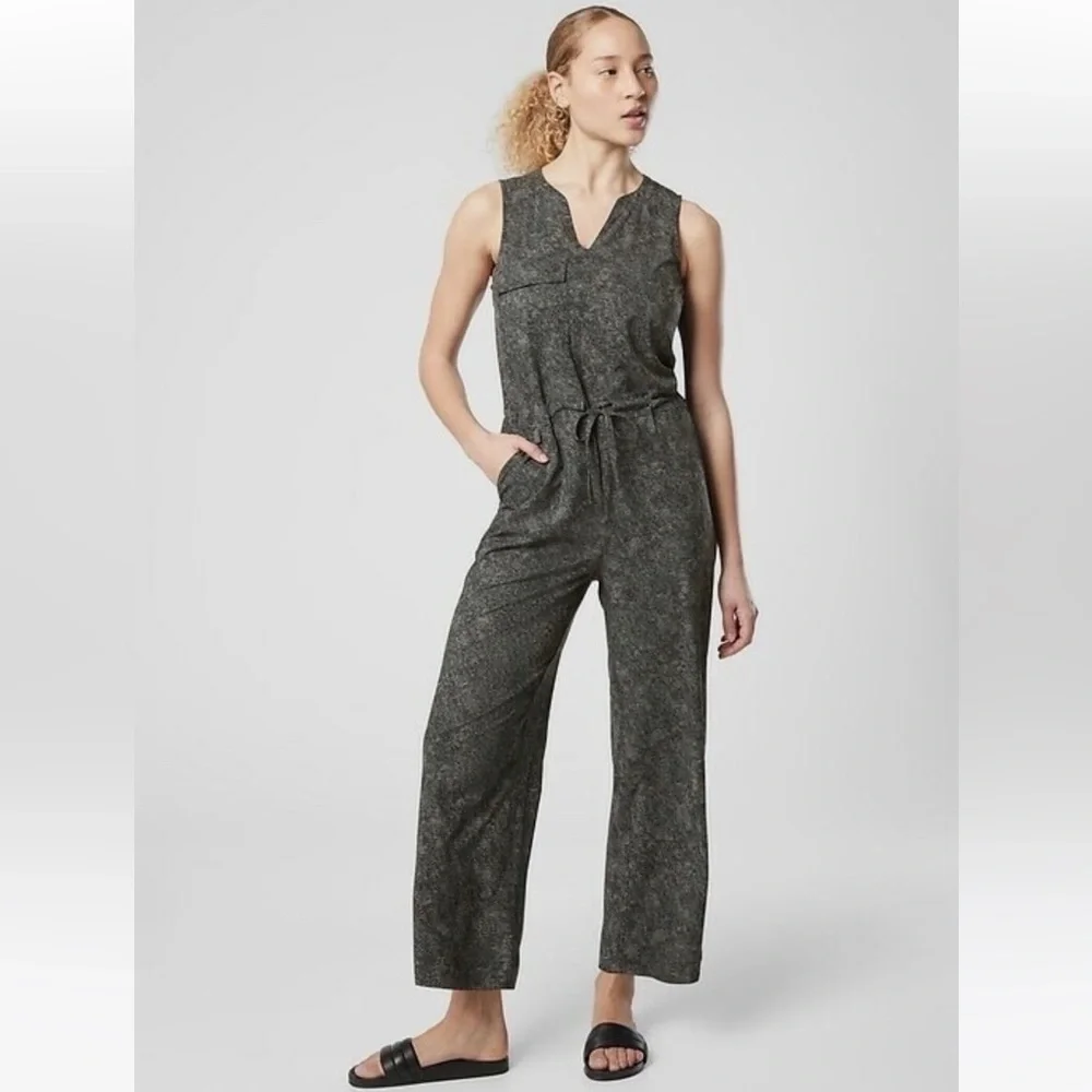 Athleta Topanga Printed Jumpsuit - Picture 1 of 4